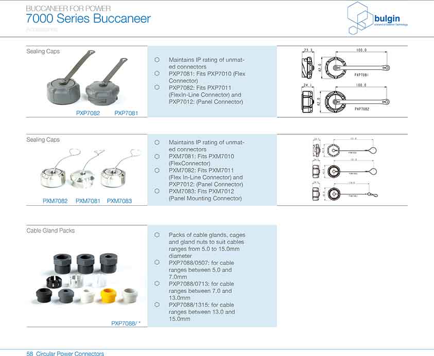 線纜連接器PXM7010附件 線纜連接器PXM7010附件