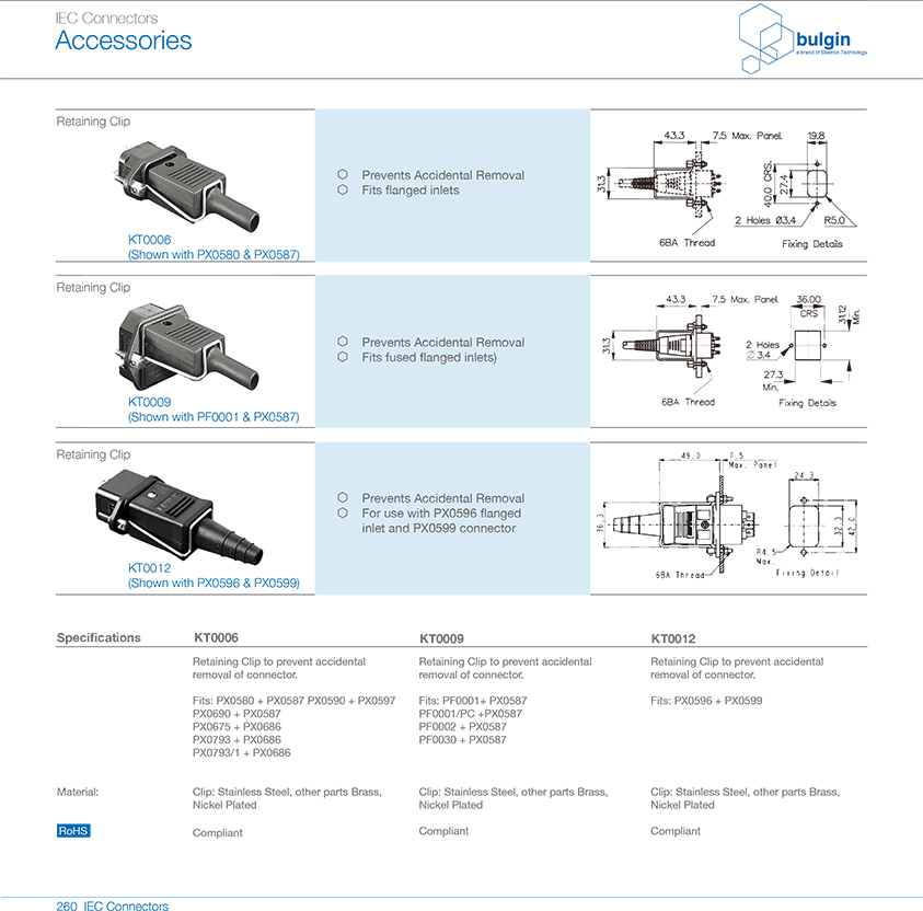 插圖插座固定夾選型 插圖插座固定夾選型