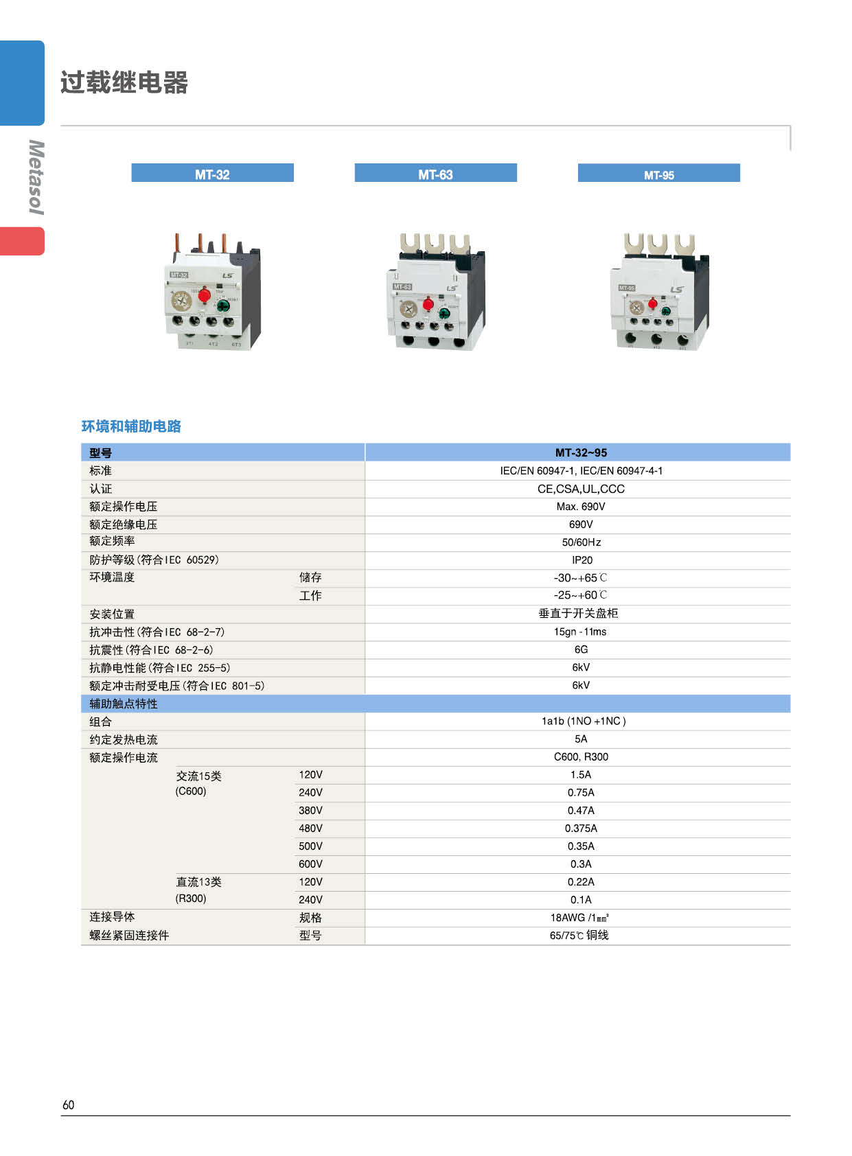 MT-63系列熱過(guò)載繼電器輔助電路 MT-63系列熱過(guò)載繼電器輔助電路